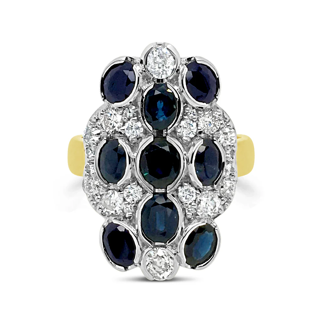 Sapphire & Diamond Ring